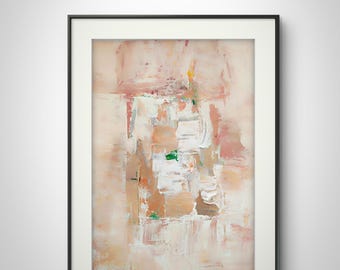 Original abstract acrylic painting / Modern art / Abstract mixed media art on paper