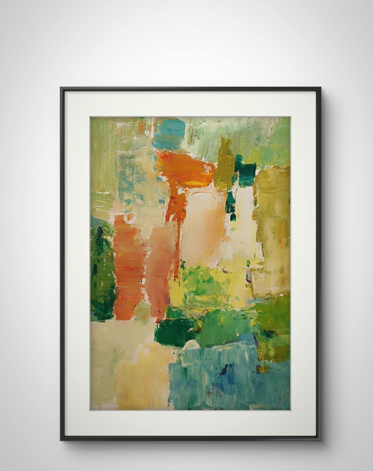 抽象画 風景 アクリル画 抽象的な風景アクリル画 - Etsy 日本