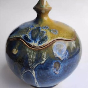 Bonbonnière en grès Poterie Nault