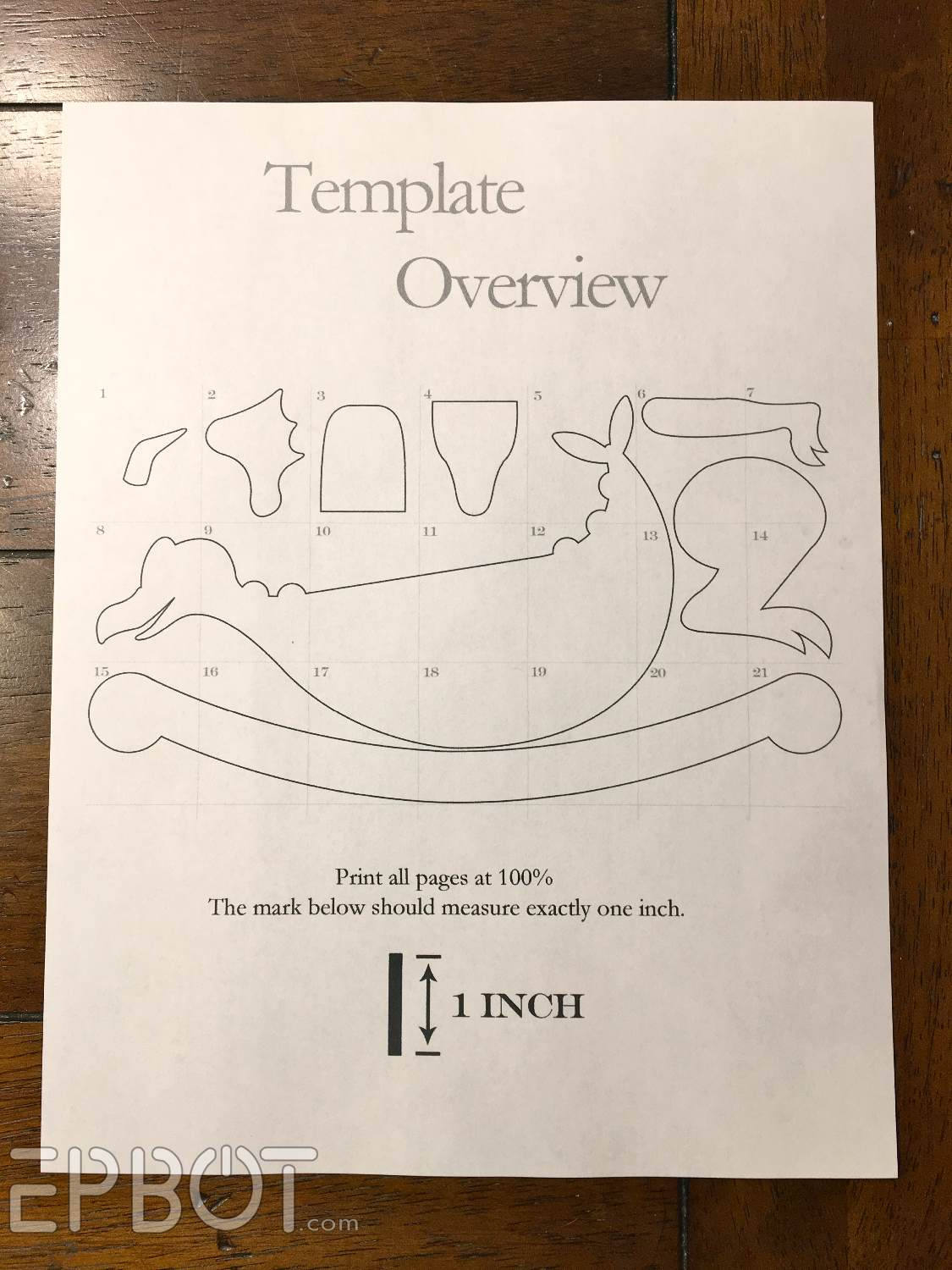 Red Rocker Template Dragon Rocker Template & Instructions: Digital Download - Etsy