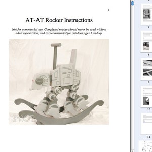 AT-AT Rocker Template Digital Download image 5