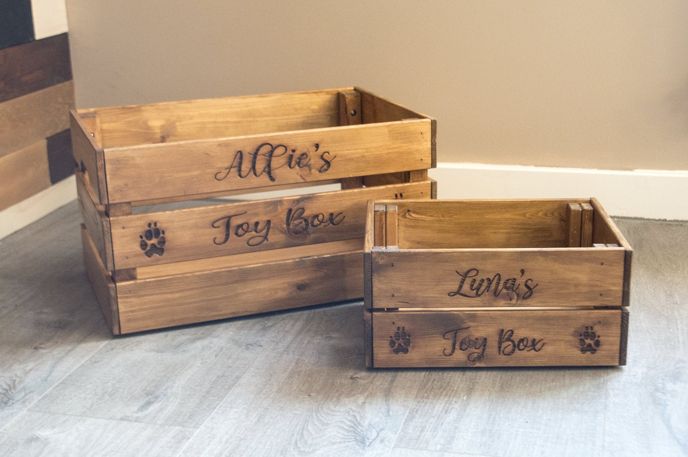Large Dog Toy Box Dog Toy Storage Custom Made Personalise Etsy UK