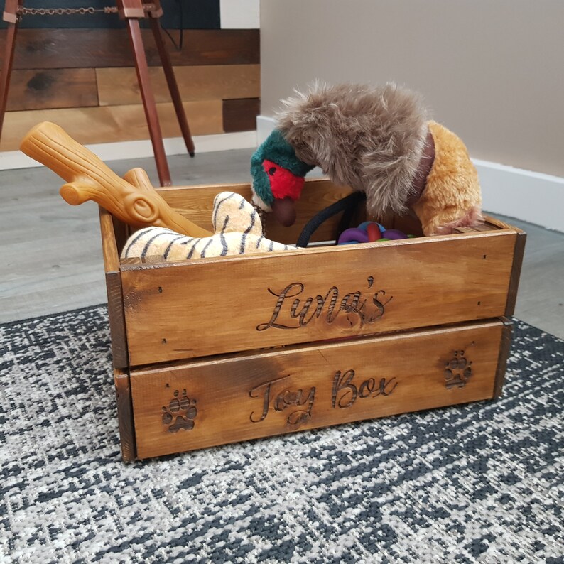 Large Dog Toy Box Dog Toy Storage Custom Made Personalise Etsy UK