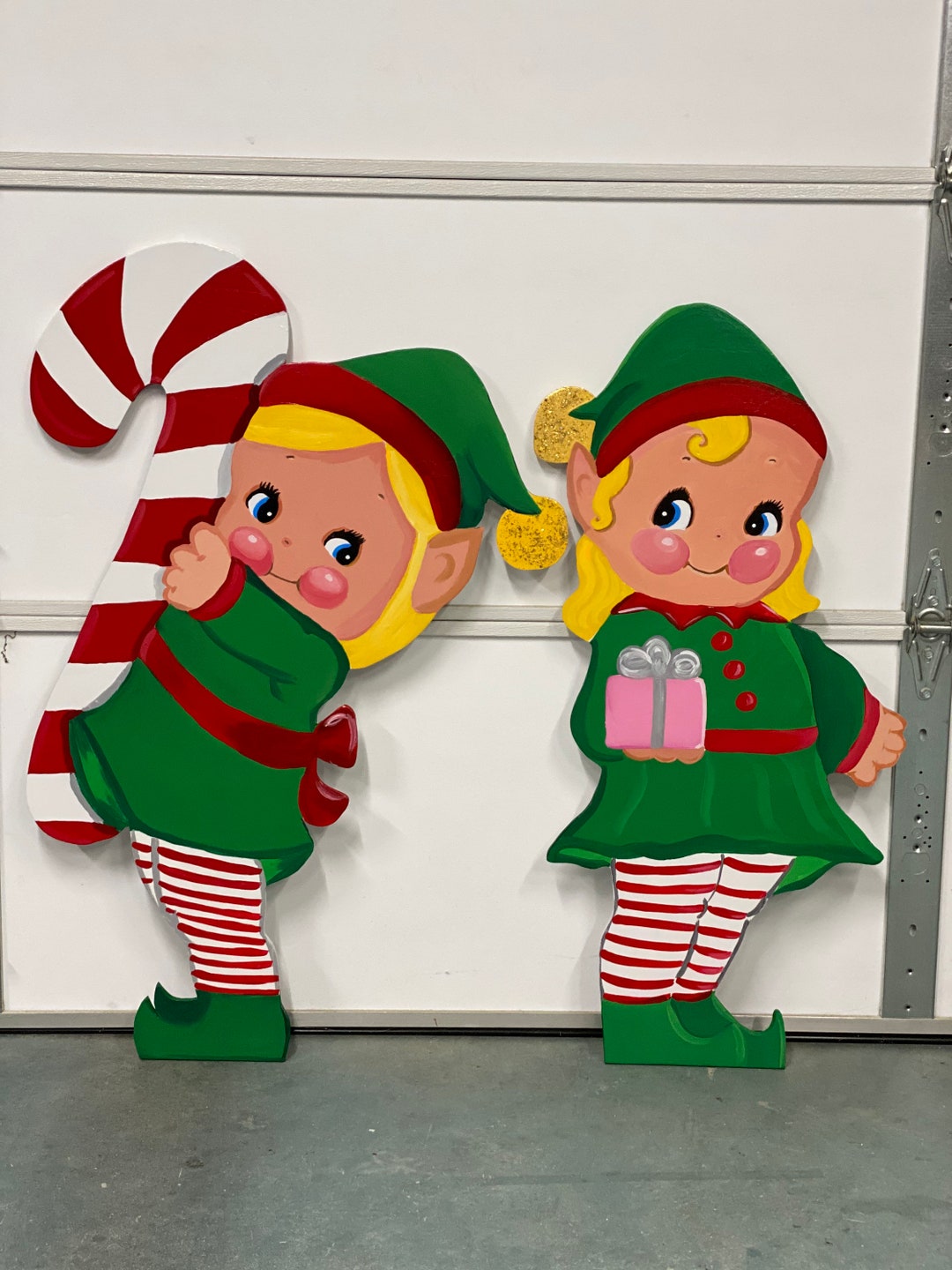 Vintage Elves Vintage Style Old Fashioned Christmas Elves - Etsy