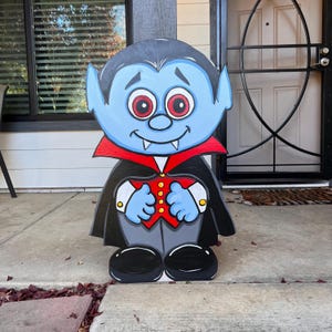 Vampire Cutout- Vampire Yard Art- Vampire Yard Sign- Halloween Yard ...