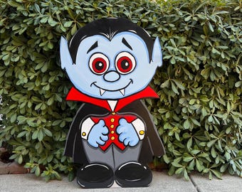 Handmade Vampire Cutout – 3 Foot Tall Halloween Decoration