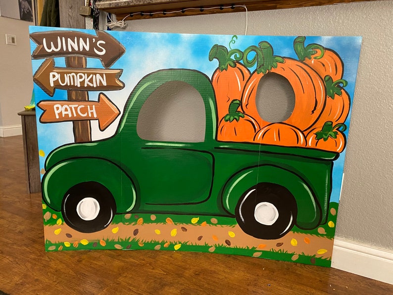 Pumpkin Truck Pumpkin Pickup Fall Truck Prop Fall Birthday Etsy