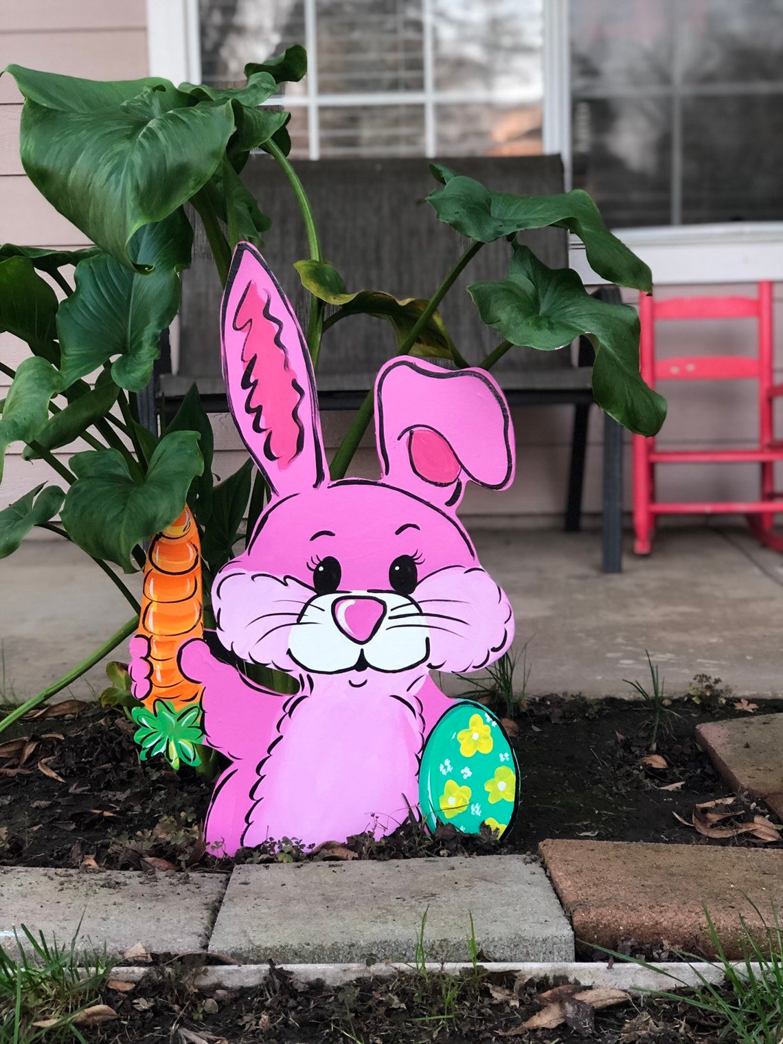 Easter Yard ArtEaster Yard Decor Easter Bunny Outdoor Etsy