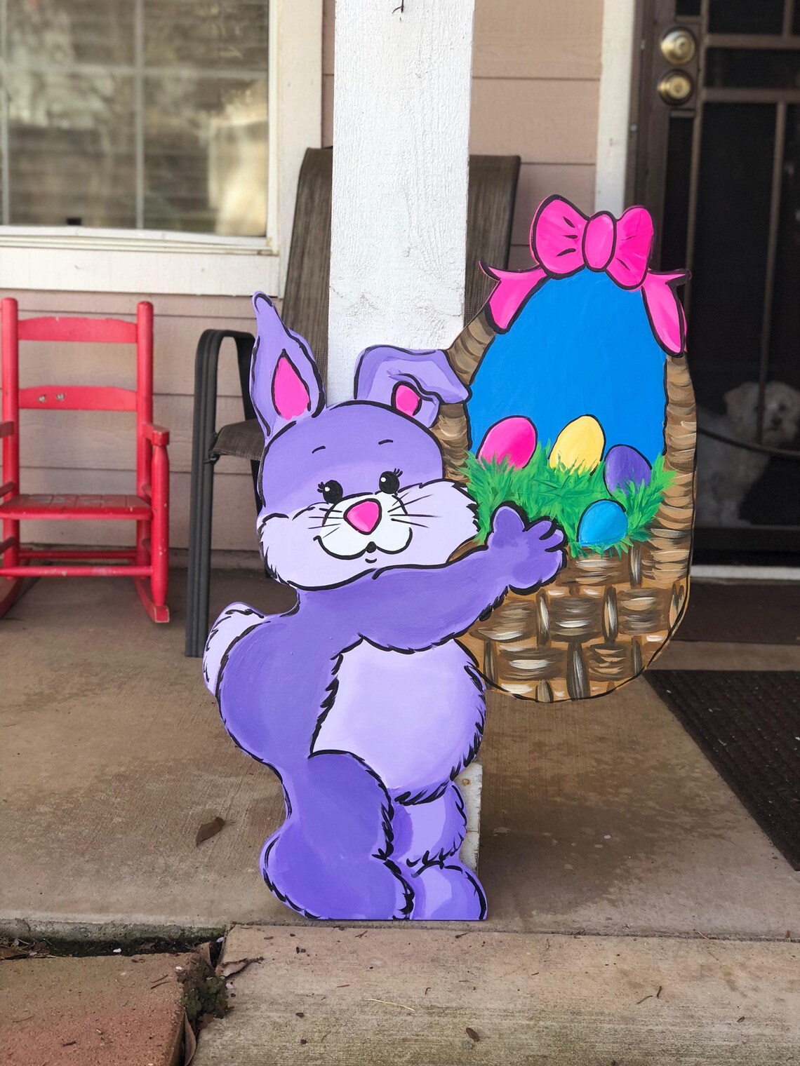 Easter Yard Arteaster Yard Decor Easter Bunny Outdoor Etsy