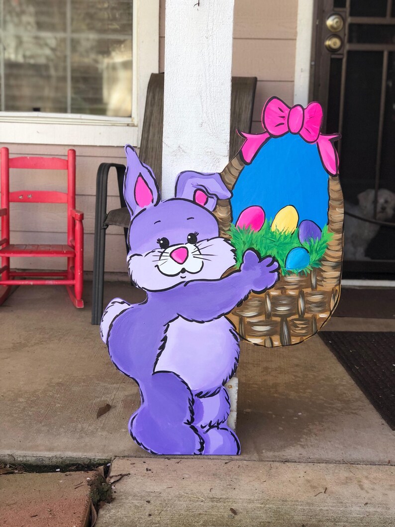 Easter Yard Arteaster Yard Decor Easter Bunny Outdoor Etsy Israel