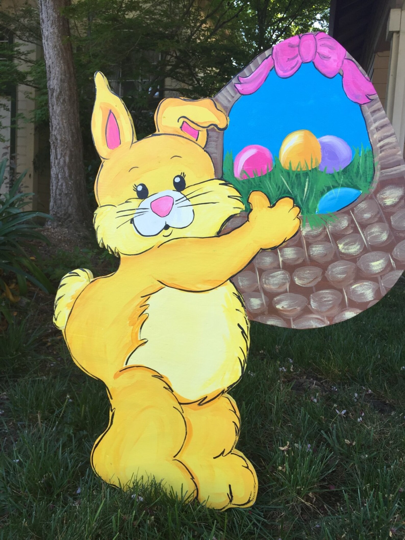 Easter Yard Arteaster Yard Decor Easter Bunny Outdoor Etsy Israel