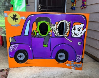 Halloween Party- Halloween Photo Prop- Monster Photo Booth- Halloween Decorations- Frankenstein Party- Mummy Birthday- Fall Op- Monster