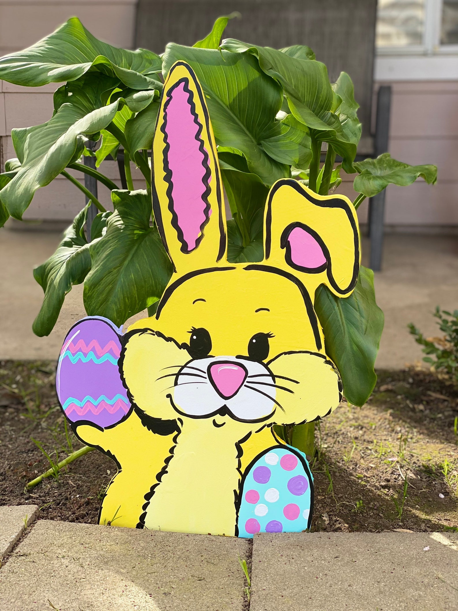 Easter Yard Arteaster Yard Decor Easter Bunny Outdoor Etsy