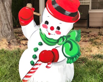 Frosty the Snowman/ Christmas Outdoor Decor/christmas - Etsy