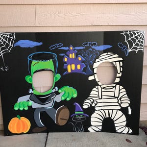 Halloween Party- Halloween Photo Prop- Monster Photo Booth- Halloween Decorations- Frankenstein Party- Mummy Birthday- Fall Op- Monster
