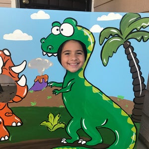 Dinosaur Birthday Dinosaur Party Dinosaur Cutout Dinosaur Photo Op Dinosaur Photo Prop Prehistoric Party Dino Face In The Hole Dinos image 5