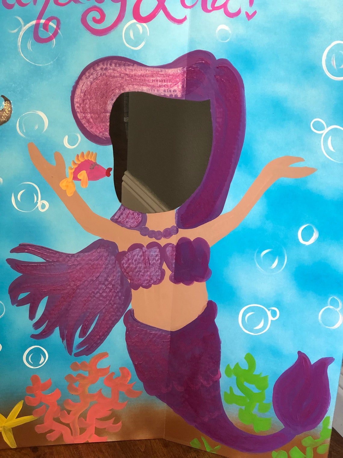 Mermaid Party Mermaid Birthday Mermaid Cutout Mermaid Photo | Etsy