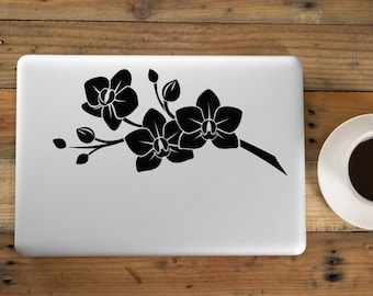 Orchid Decal, Orchid Sticker, Flower Decal, Flower Sticker, Laptop Decal, Car Decal, Vinyl Sticker, Car Sticker, Yeti Decal, Orchid, Flower