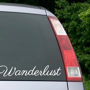 Wanderlust, Wanderlust Decal, Car Decal, Travel Decal, Travel, Laptop Decal, Die Cut Decal, Vinyl Decal, Yeti Decal, Yeti Cooler, Hipster