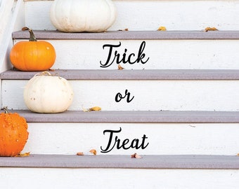 Halloween Decal, Trick or Treat Decal, Halloween Wall Decal, Halloween Decor, Halloween Party, Fall Decals, Halloween Decor, Home Decor