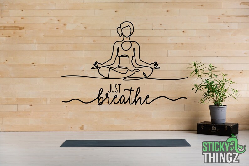 Custom Yoga Studio Wall Decal Personalized Yoga Decal Zen Etsy