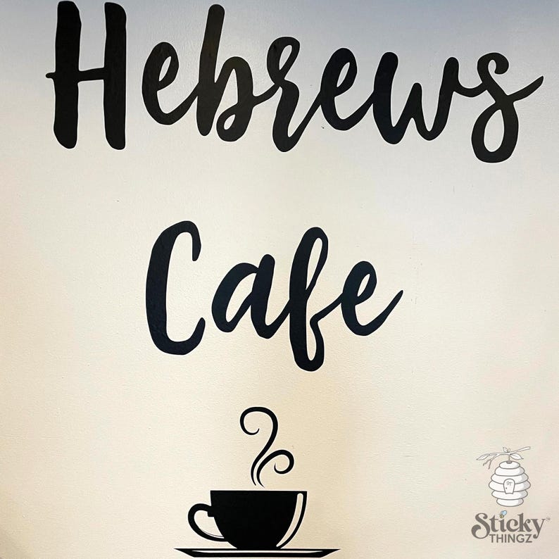 Custom Cafe Wall Decal - Logo, Text & Images - Coffee Shop Decor ...