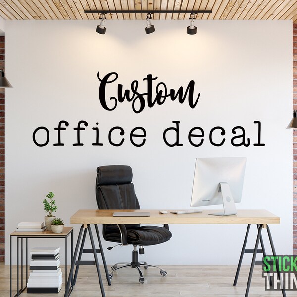 Office Wall Decal Etsy