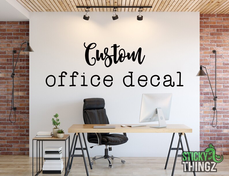 Custom Office Decal Office Wall Decal Business Logo Decal Etsy