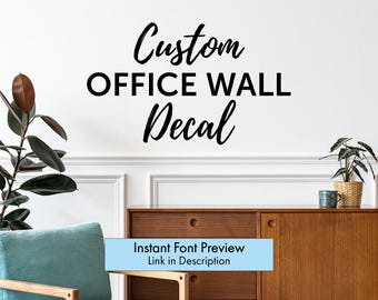 Custom Office Wall Decal - Professional Branding Signage