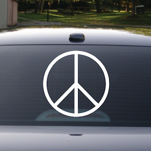 Peace Decal, Peace Sticker, Car Sticker, Custom Sticker, Peace, Peace
