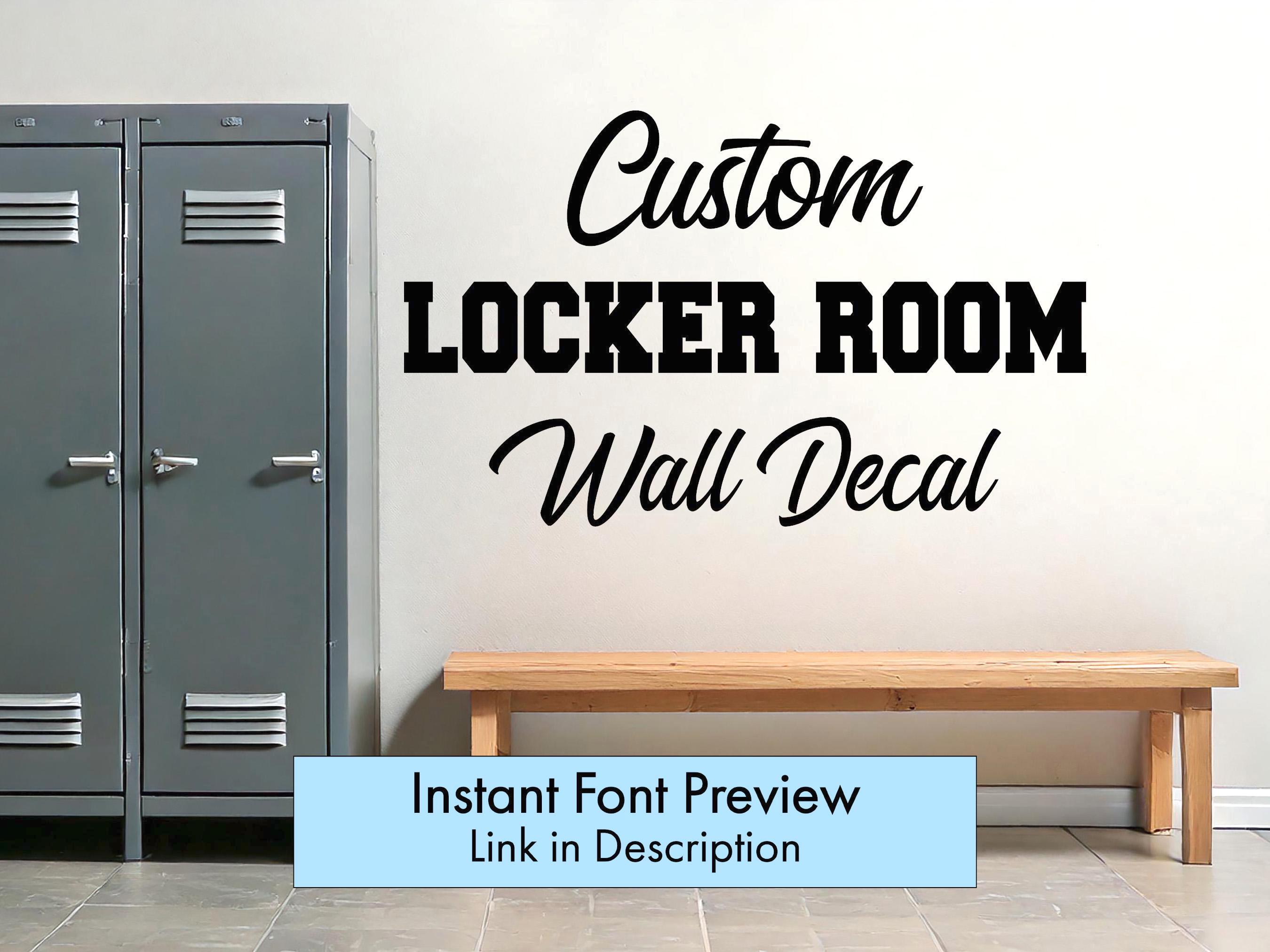 Custom Locker Room Wall Decal - Sports Team & Gym Branding - Etsy