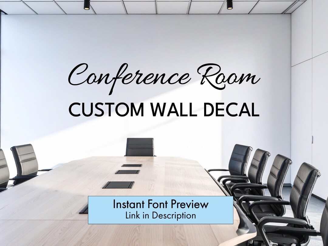 Custom Conference Room Wall Decal - Corporate Branding Decor - Etsy