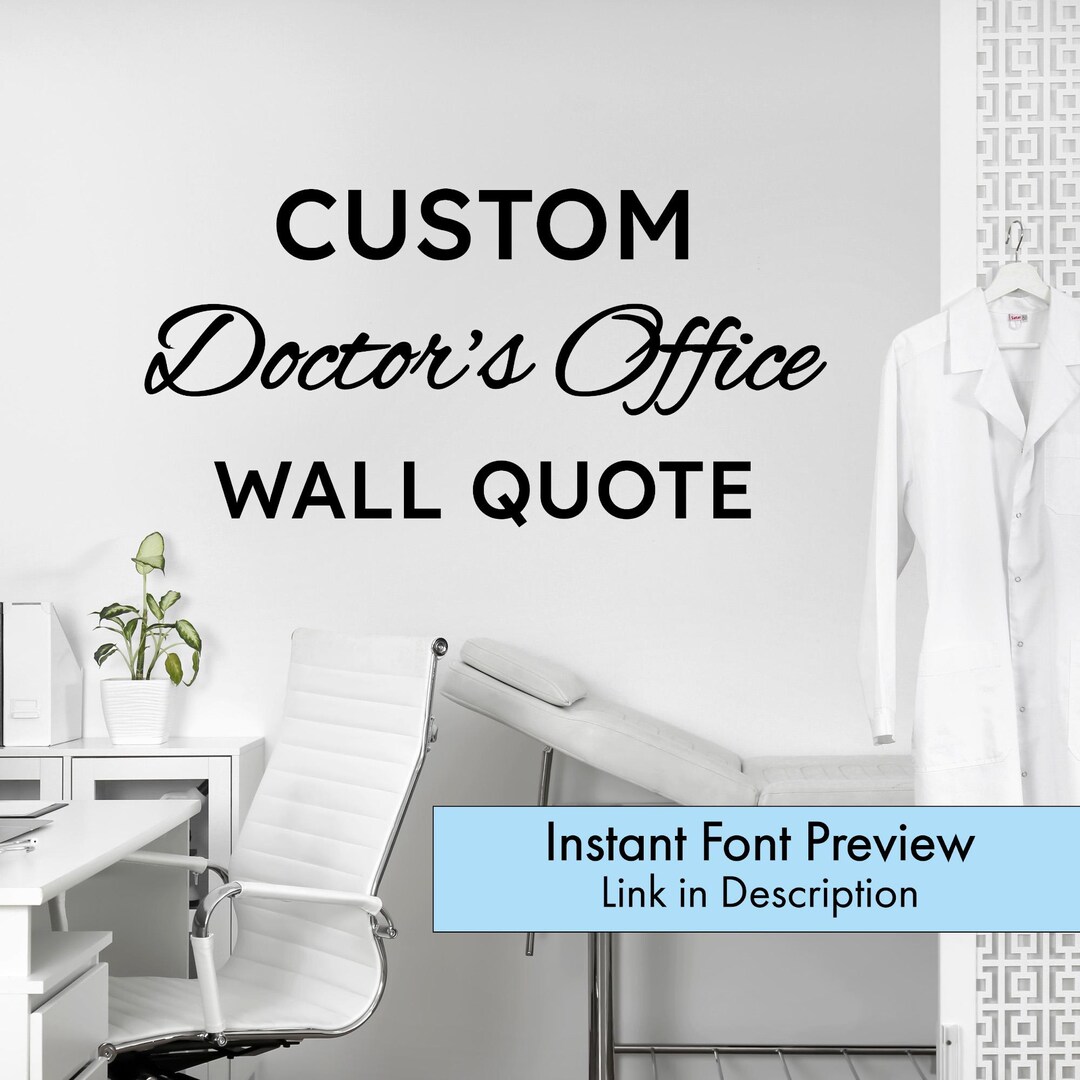 Doctor Window Decal Custom Wall Decal for Doctors Office - Personalized Logo Sign - Medical ...