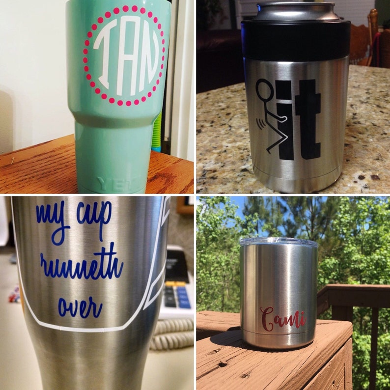 Custom Yeti Decal Yeti Tumbler Yeti Decal Rambler Colster Etsy