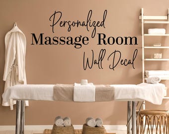 Custom Massage Room Wall Decal - Tranquil Spa & Wellness Decor