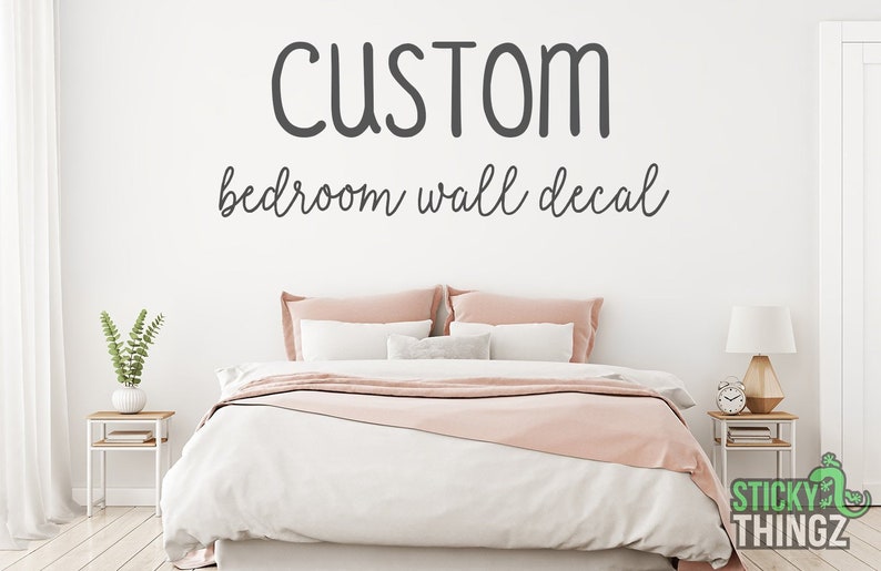 Custom Bedroom Wall Decal Custom Bedroom Sign Bedroom Wall Etsy