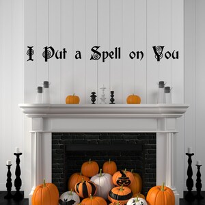 Hocus Pocus Decal, Spell, Hocus Pocus, Halloween Wall Decal, Witch Decal, Witch Wall decal, Halloween Decorations image 1