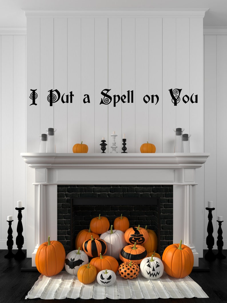 Hocus Pocus Decal, Spell, Hocus Pocus, Halloween Wall Decal, Witch Decal, Witch Wall decal, Halloween Decorations image 1