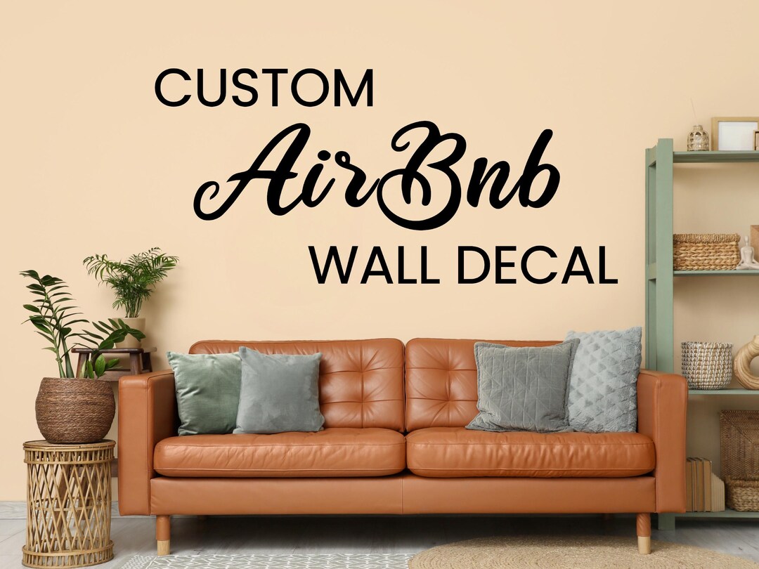 Custom Airbnb Wall Decal - Personalized Welcome Quote - Vacation Rental ...
