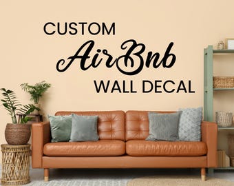 Custom Airbnb Wall Decal - Personalized Welcome Quote - Vacation Rental Decor