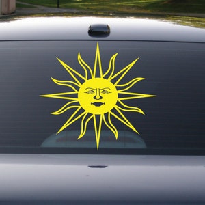 Sun Decal, Sun, Die Cut Vinyl, Car Decal, Laptop Decal, Yeti Decal, Boat Sticker, Hippie Sticker, Sun Goddess, Sun Decal, Custom Decal, Yoga