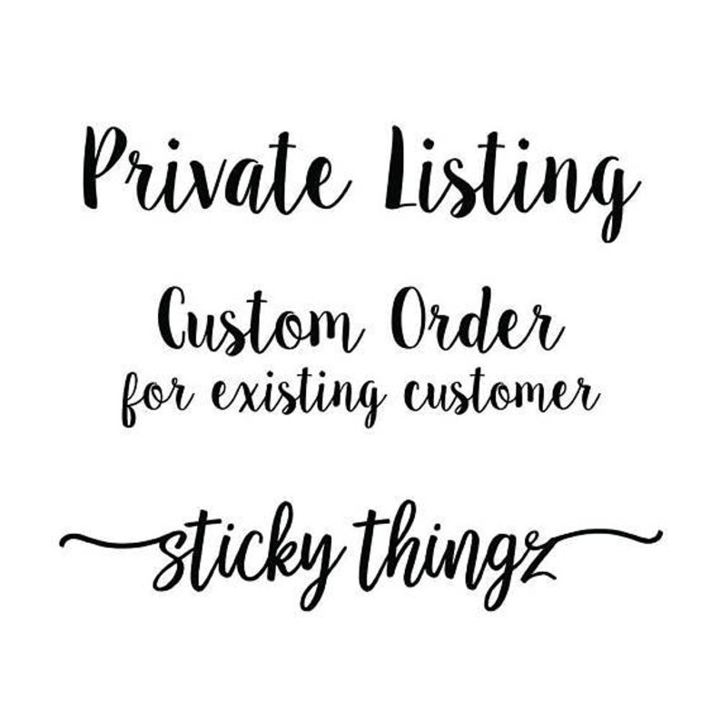 Private Listing for Susan, Custom Wall Decal, Thermometer Reorder, Black image 1