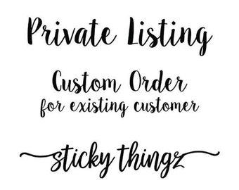 Private Listing for Linda, Custom Wall Decals, Black, Red, Rush, Priority