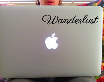 Wanderlust, Wanderlust Decal, Car Decal, Travel Decal, Travel, Laptop Decal, Die Cut Decal, Vinyl Decal, Yeti Decal, Yeti Cooler, Hipster