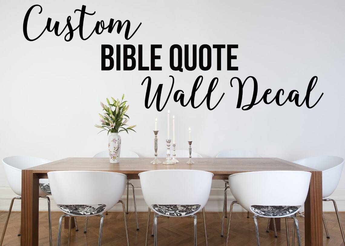 Religious Wall Decal Custom Wall Decal Christian Wall Etsy