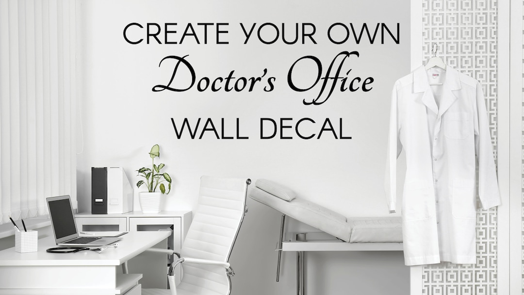 Personalized Doctors Office Wall Decal Vinyl Lettering or Etsy
