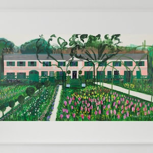 Monet&#39;s Garden Giverny SIGNED Fine Art Edition Print