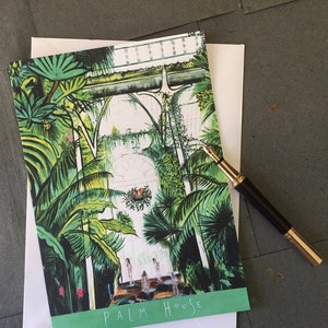 The Palm House at Kew Gardens, London Greeting Card