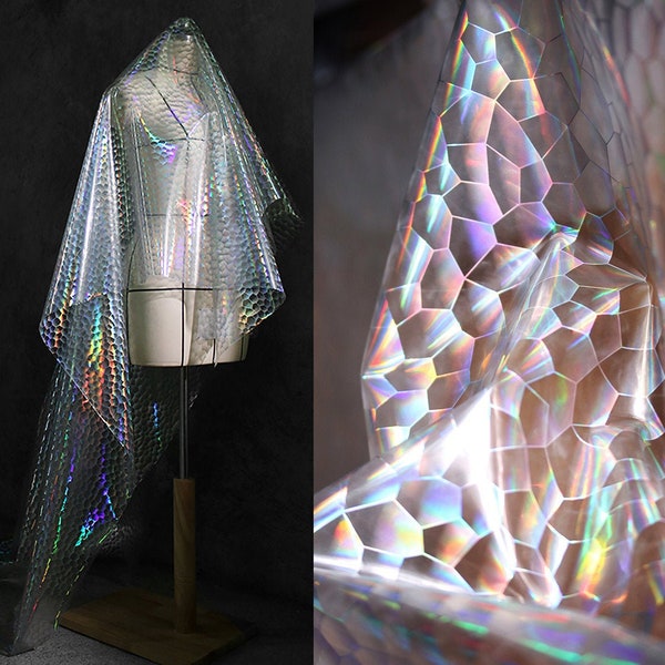 Diamond Phantom translucent TPU colorful bubble Fabric