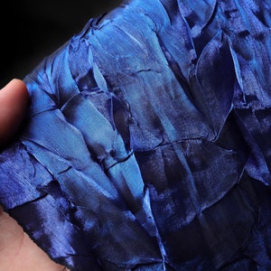 Irregular pleated thin crepe yarn